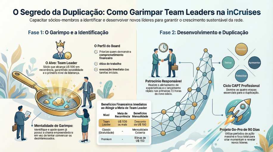 resumo o segredo da duplicação como garimpar team leaders na incruises